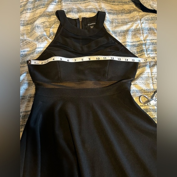 Le Chateau Black Midi Dress Size XS sleeveless - Picture 8 of 10